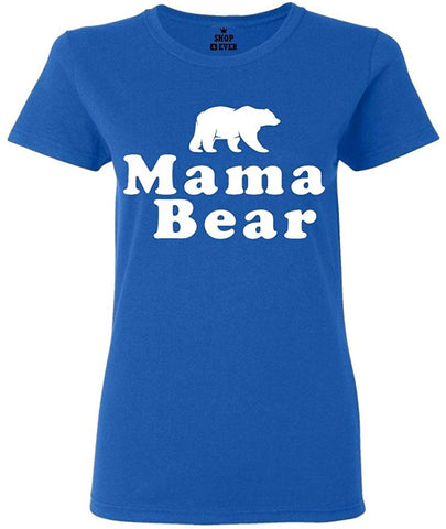 Mama Bear Women's T-Shirt Blue