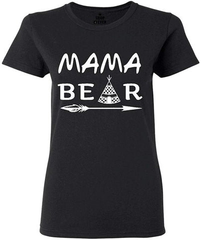 Mama Bear pee Women's T-Shirt Black