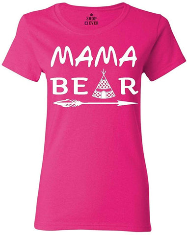 Mama Bear pee Women's T-Shirt Pink