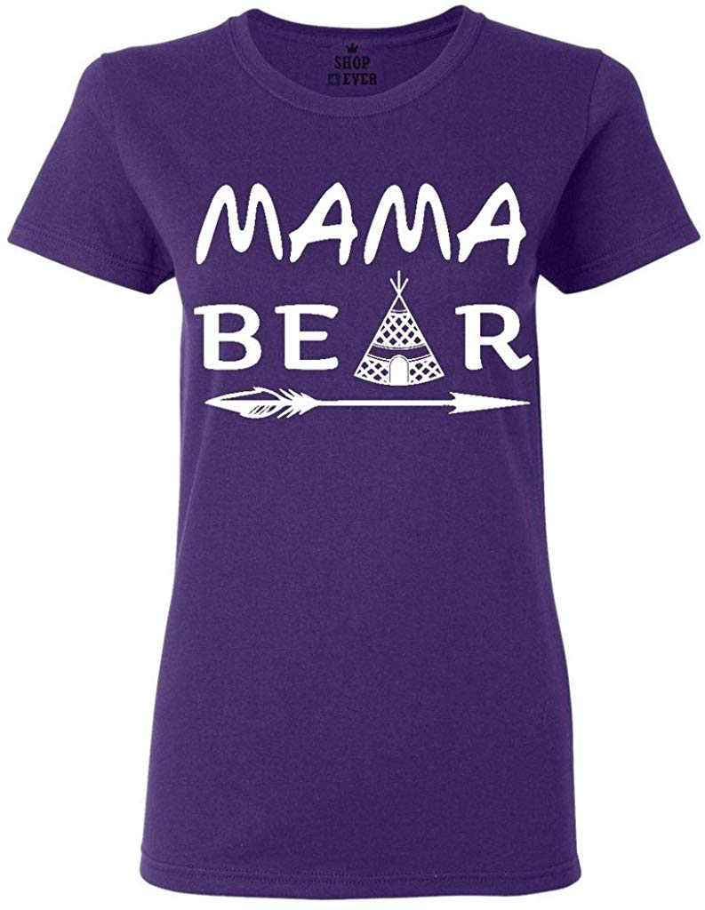 Mama Bear pee Women's T-Shirt Purple
