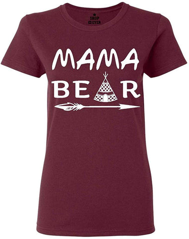 Mama Bear pee Women's T-Shirt Red