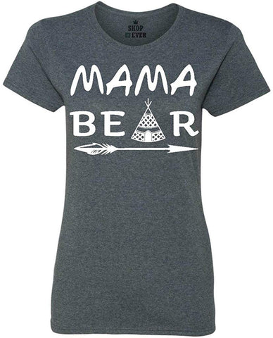 Mama Bear pee Women's T-Shirt gray