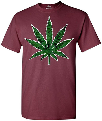 Marijuana Leaf Weed Smokers T-Shirt Red